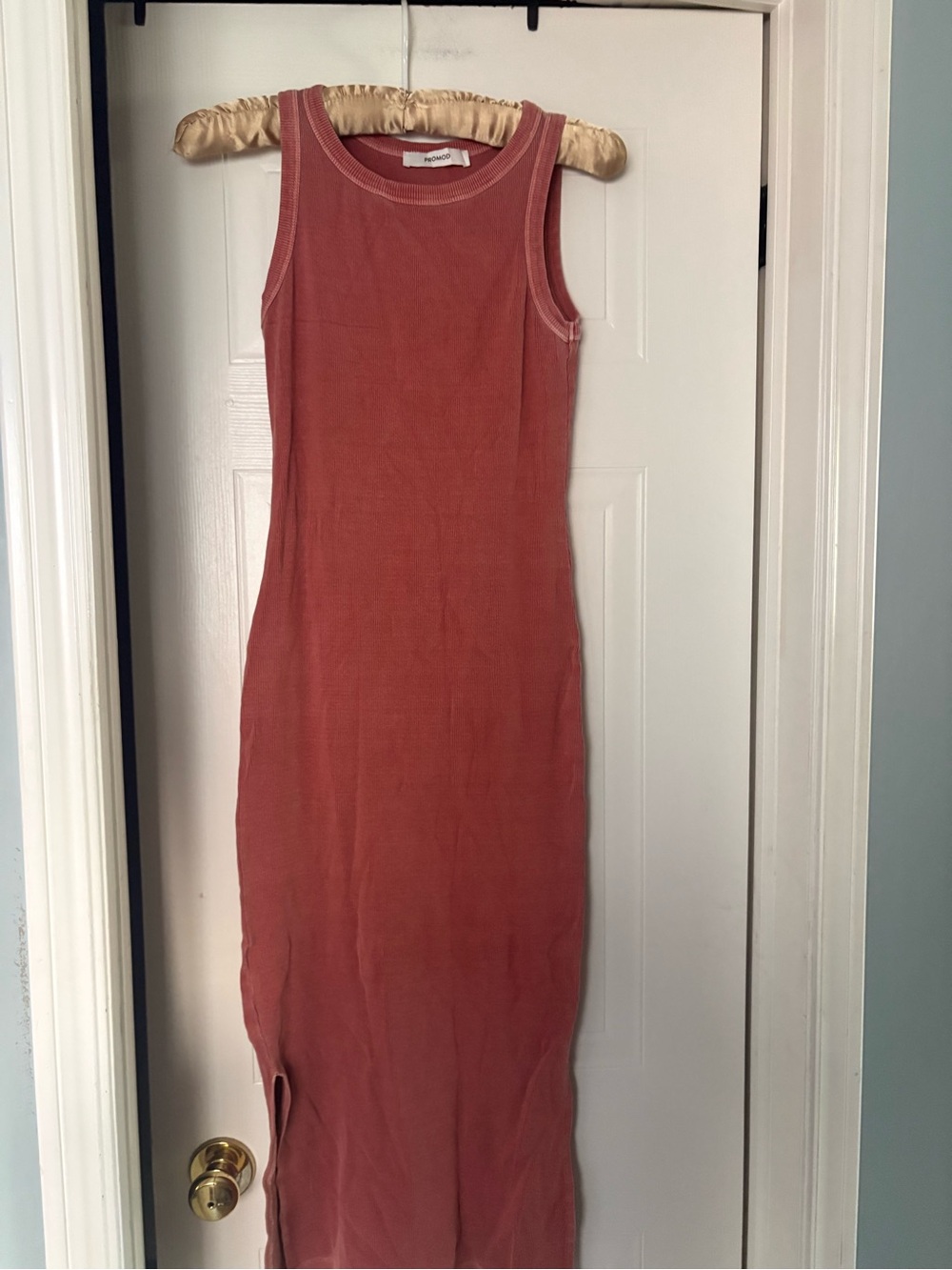 Promod Sleeveless Maxi Dress in Dusty Rose